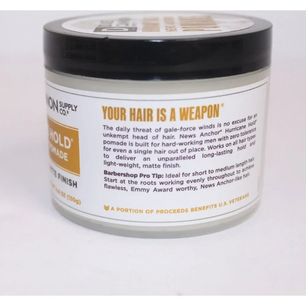 Duke Cannon Hurricane Hold News‎ Anchor Pomade Max. Hold Matt Finish 4.6 oz New